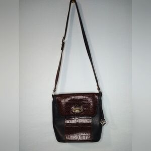 Vintage Brighton Black & Brown Leather Purse